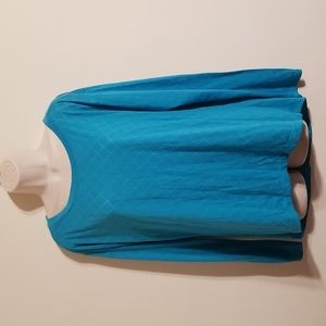 Balance collection aqua blue blouse size xl